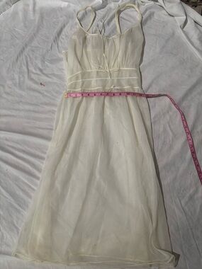 Sheer Ivory Re-Jene Lingerie Vintage Chiffon Gown